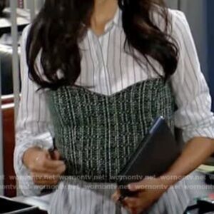 Zara tweed bustier NWOT